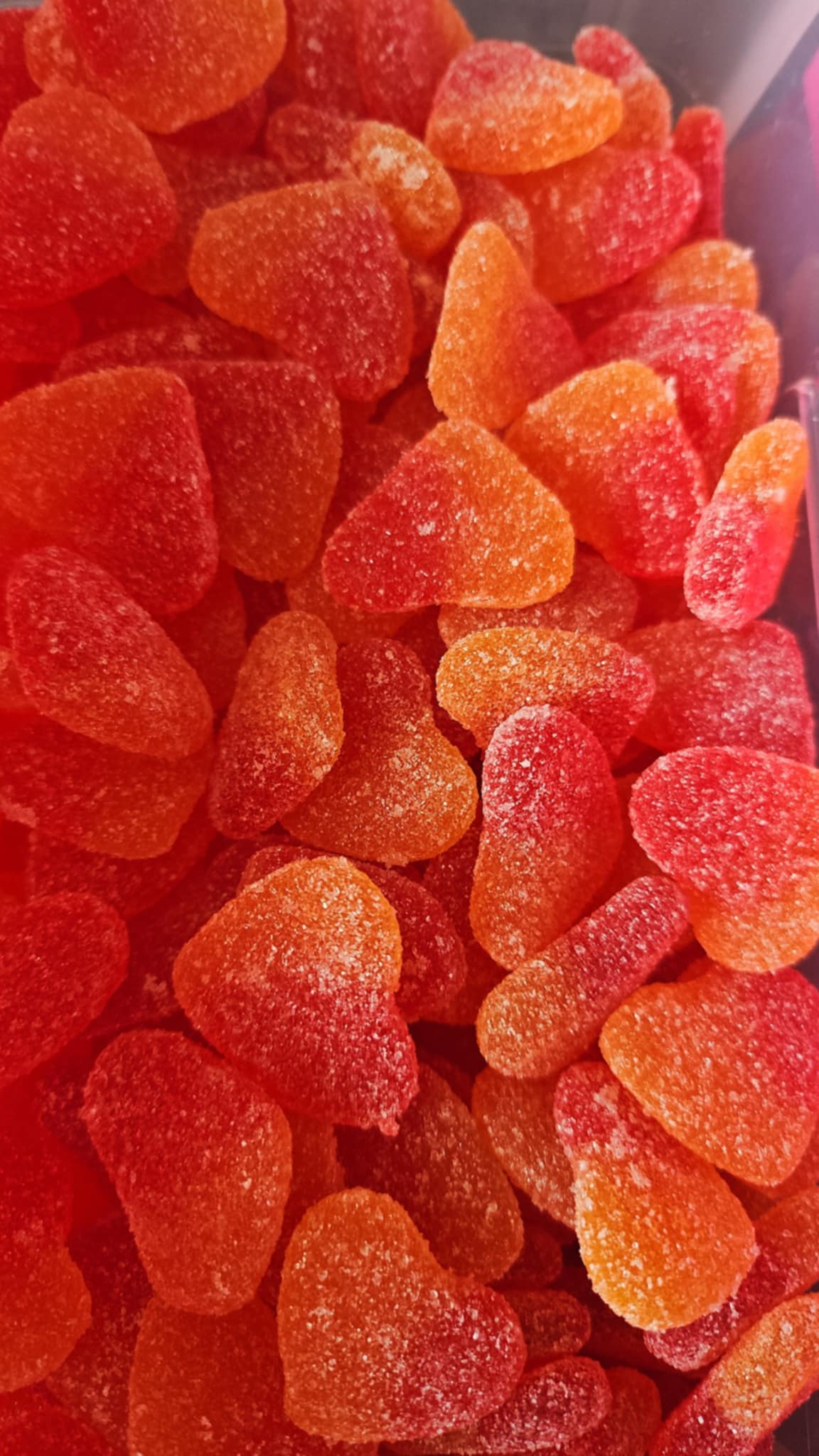 Coeur pêche acidulée